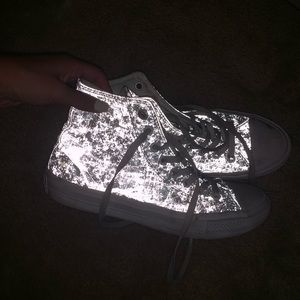 reflective converse shoes